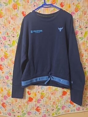 Under Armour Men's Navy Freedom Fitness Pullover Sweatshirt